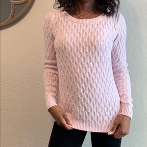 Pink Textured Sweater
